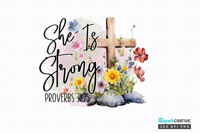 She Is Strong Sublimation Design Sublimation Regulrcrative 