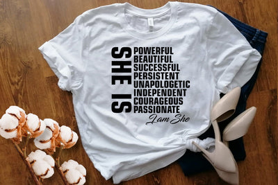 She is Strong Svg File, Positive Svg, Motivational Svg, Self Love Svg, Unstoppable Svg, You Matter Svg, Inspirational Svg SVG DesignDestine 