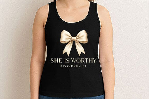 She Is Worthy PNG Proverbs 31 Christian Woman Faith Design SVG BillahCrafts 