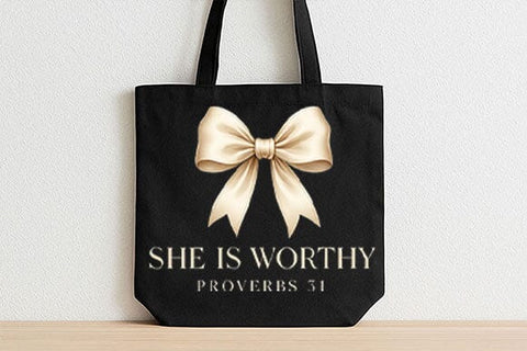 She Is Worthy PNG Proverbs 31 Christian Woman Faith Design SVG BillahCrafts 