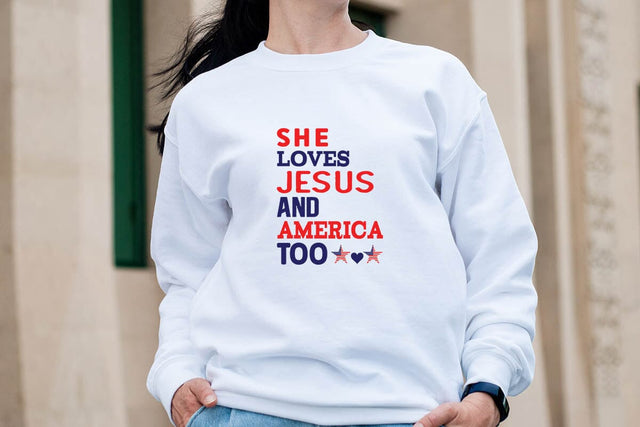 she loves jesus and america too SVG Angelina750 