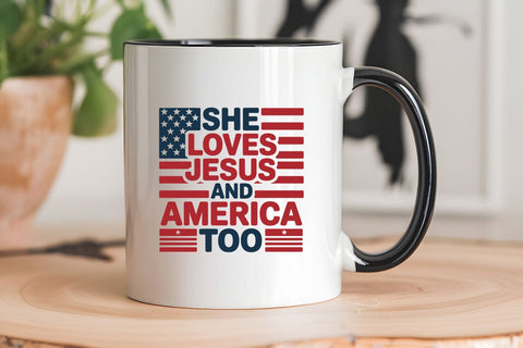 She Loves Jesus and America Too SVG Angelina750 