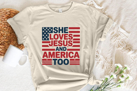 She Loves Jesus and America Too SVG Angelina750 
