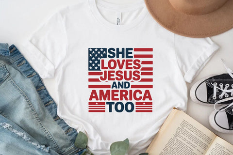 She Loves Jesus and America Too SVG Angelina750 