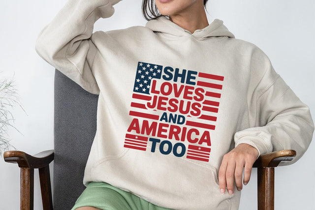 She Loves Jesus and America Too SVG Angelina750 