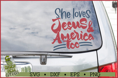 She Loves Jesus SVG File SVG Crunchy Pickle 