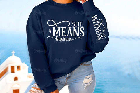She means business Sleeve SVG Design SVG Designangry 