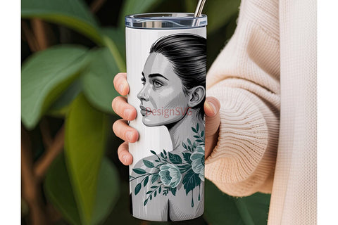 She Walks Her Own Path 20oz Tumbler Sublimation DesignSVG 
