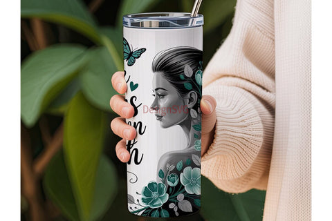 She Walks Her Own Path 20oz Tumbler Sublimation DesignSVG 