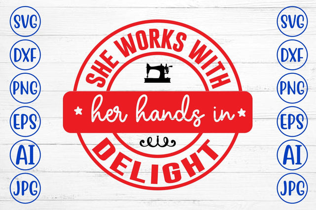 she works with her hands in delight SVG Syaman 