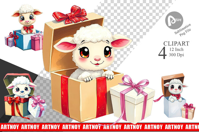 Sheep Clipart Gift Sublimation artnoy 