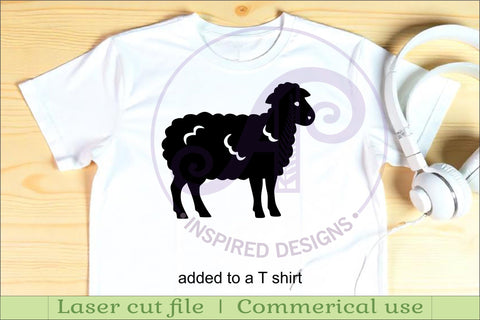 Sheep silhouette laser cut outs SVG file SVG APInspireddesigns 