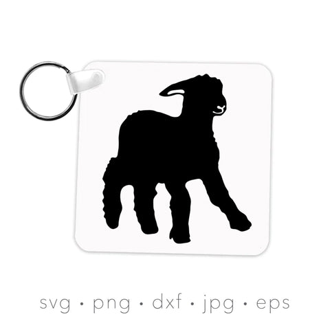 SHEEP SVG, lamb silhouette cut, snij schaap Christmas lamb SVG Kimberly Thomas Design 