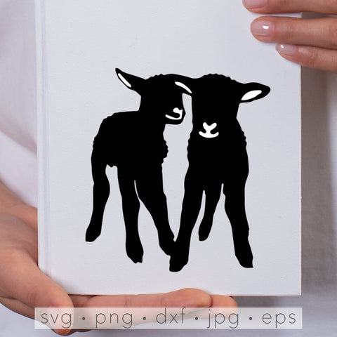 SHEEP SVG, lamb silhouette cut, snij schaap Christmas lamb SVG Kimberly Thomas Design 