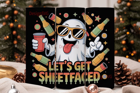 Sheetfaced Ghost 20oz Tumbler Wrap Sublimation DesignSVG 
