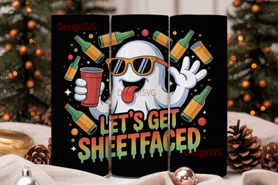 Sheetfaced Ghost 20oz Tumbler Wrap Sublimation DesignSVG 