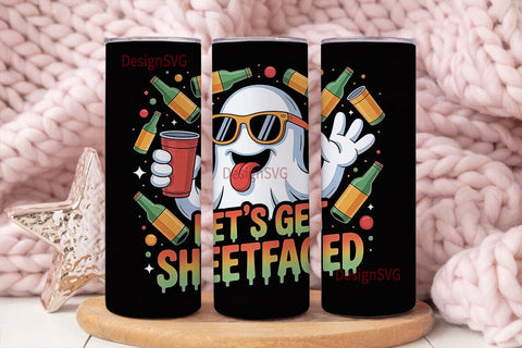 Sheetfaced Ghost 20oz Tumbler Wrap Sublimation DesignSVG 