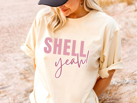 Shell Yeah! – Quirky Quote SVG Design SVG So Fontsy VIP Design Shop 