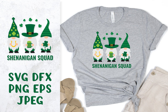 Shenanigan squad. St. Patrick’s day gnomes SVG design SVG LaBelezoka 