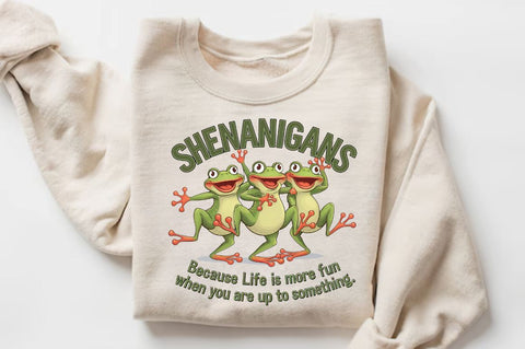 Shenanigans Because Life is More Fun When You Are Up to Something Sublimation T-Shirt Sublimation Regulrcrative 