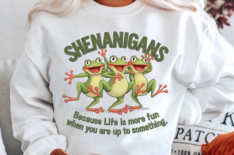 Shenanigans Because Life is More Fun When You Are Up to Something Sublimation T-Shirt Sublimation Regulrcrative 