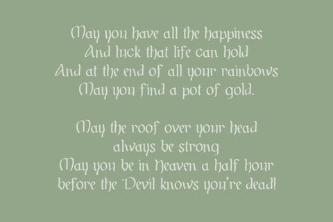 Shenanigans - Irish Display Font Font Beck McCormick 
