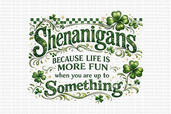 Shenanigans PNG | St Patrick’s Day Funny Quote Sublimation SVG BillahCrafts 