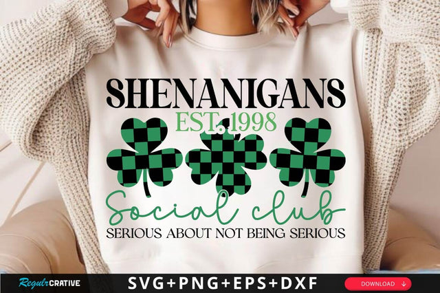 Shenanigans Social Club SVG Design SVG Regulrcrative 