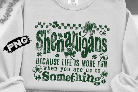 Shenanigans St Patricks Day Quote PNG Art SVG DesignDestine 