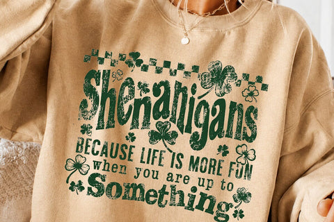 Shenanigans St Patricks Day Quote PNG Art SVG DesignDestine 