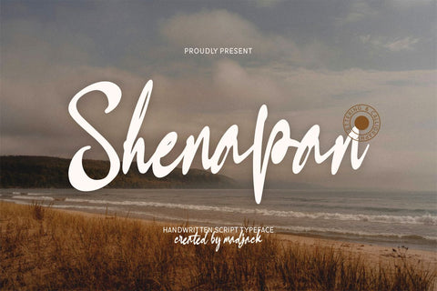 Shenapan Script Font muhammadzeky 