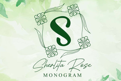 Sherlita Rose Monogram Font Afandi Studio 