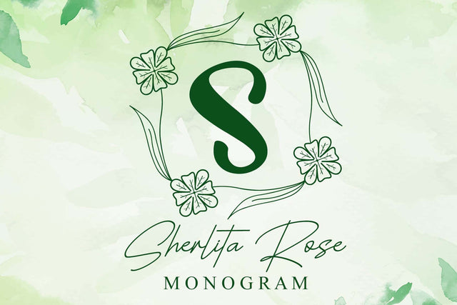 Sherlita Rose Monogram Font Afandi Studio 