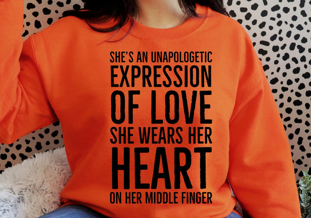 She's An Unapologetic Expression Of Love PNG | Feminist Empowerment Design | Women's Rights Sublimation Sublimation Crafting After Dark 