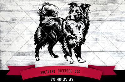 Shetland Sheepdog Dog SVG, Dog SVG, Logo - Digital Download with Commercial License for Cricut, Silhouette, Scan N Cut Crafting SVG Loveleen Kaur 