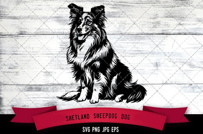 Shetland Sheepdog Dog SVG, Dog SVG, Logo - Digital Download with Commercial License for Cricut, Silhouette, Scan N Cut Crafting SVG Loveleen Kaur 