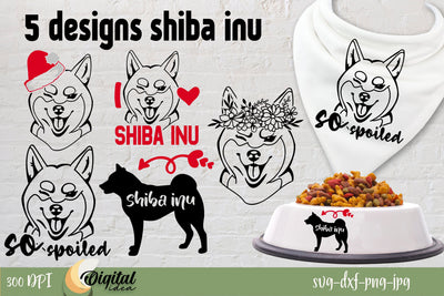 Shiba Inu SVG. Dog Small Bundle. Dog SVG Design SVG Evgenyia Guschina 
