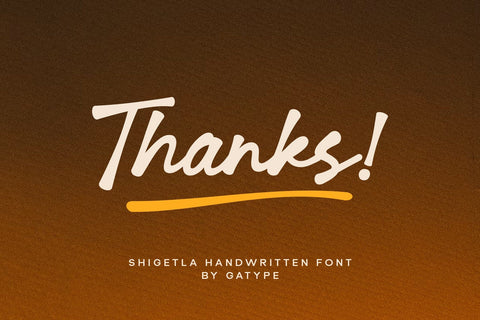 Shigetla Font gatype 
