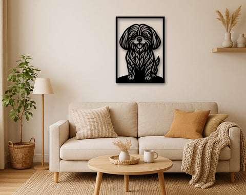 Shih Tzu Laser SVG, Cute Dog Laser Cut, Pet Lover Design, Digital Download, Dog Art, Laser Engraving File SVG HappyDesignStudio 