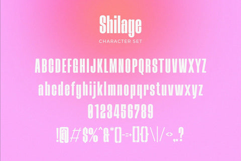 Shilage - Modern Condensed Sans Serif Font studioalmeera 