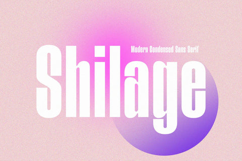Shilage - Modern Condensed Sans Serif Font studioalmeera 