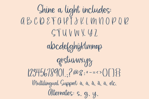Shine a light, Cute Handwritten Font, Fonts for cricut - So Fontsy