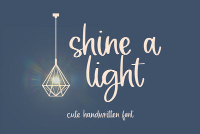 Shine a light, Cute Script Font for Cricut, Handwritten Font, Wedding Font SVG Font Designing Digitals 