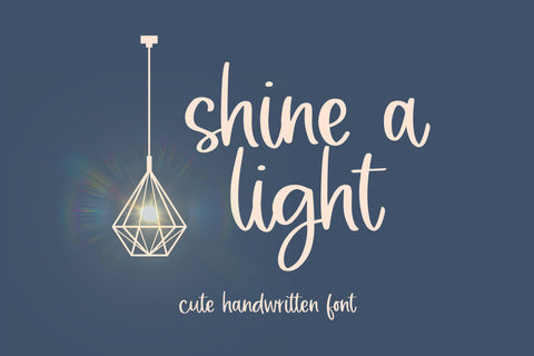 Shine a light, Cute Script Font for Cricut, Handwritten Font, Wedding Font SVG Font Designing Digitals 