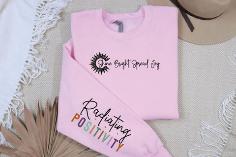 Shine Bright Spread Joy Sleeve SVG Design SVG Designangry 