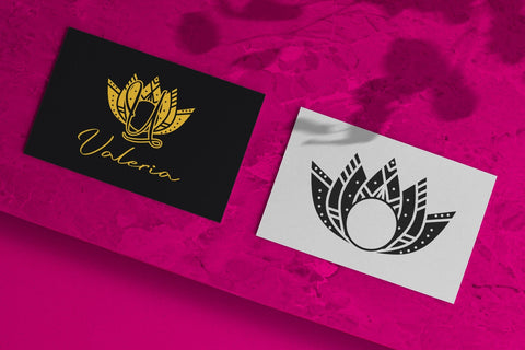 Shine Lotus Mandala Monogram Font Dm Letter Studio 