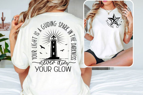 Shine on Front and Back SVG T shirt Design SVG Designangry 