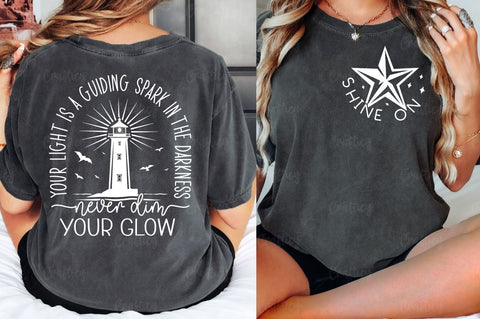 Shine on Front and Back SVG T shirt Design SVG Designangry 