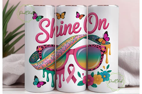 Shine On Tumbler Wrap 20oz Sublimation PixelChick 