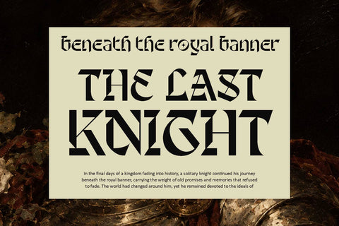 Shingeku – Modern Blackletter Font Arterfak Project 